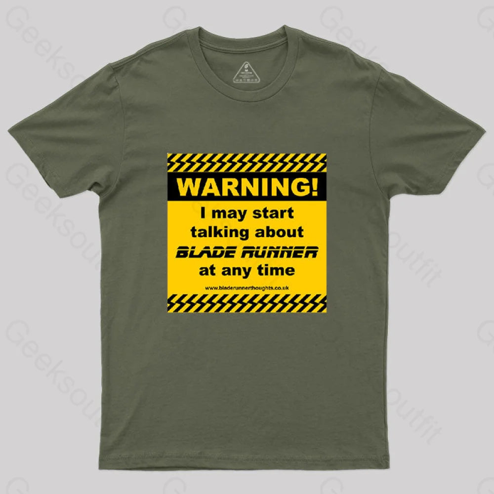 Blade Runner Warning 01 T-Shirt