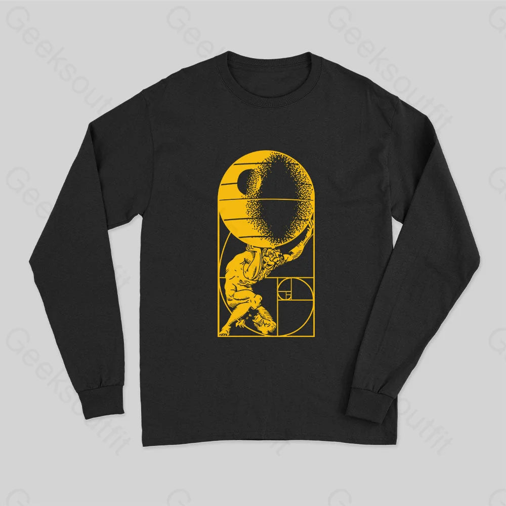 Fibonacci Death Star Long Sleeve T-Shirt