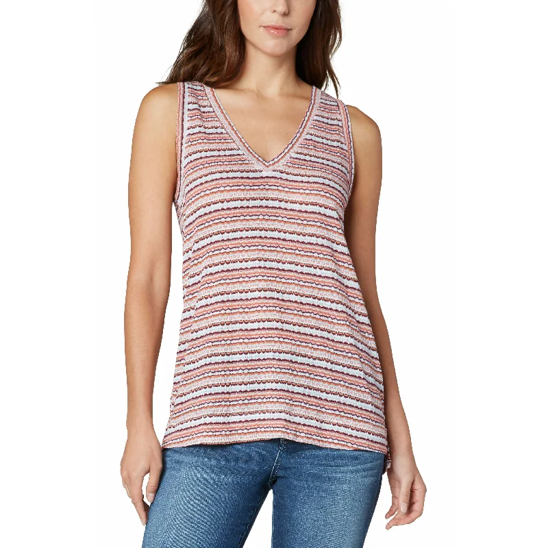 Sleeveless V-Neck Knit Tee