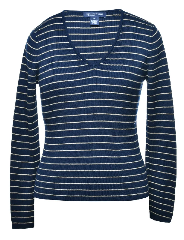 Jones New York Striped Jumper - M