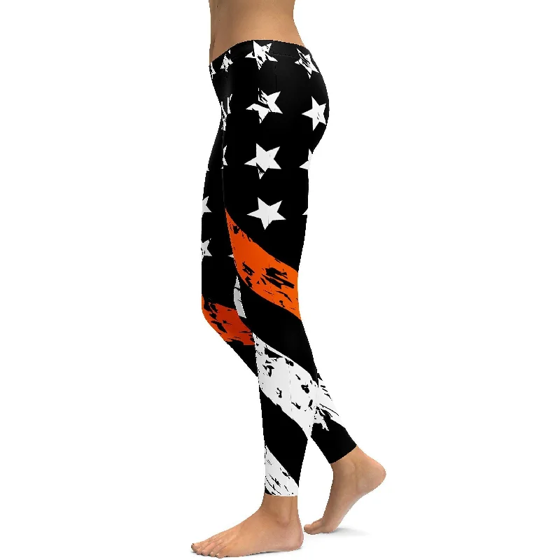 Thin Orange Line Leggings