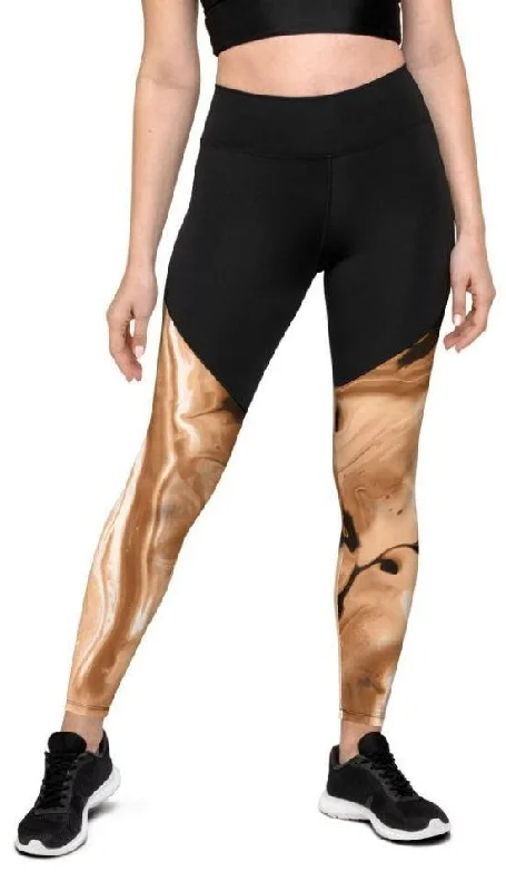 Coffee Essence Compression Leggings