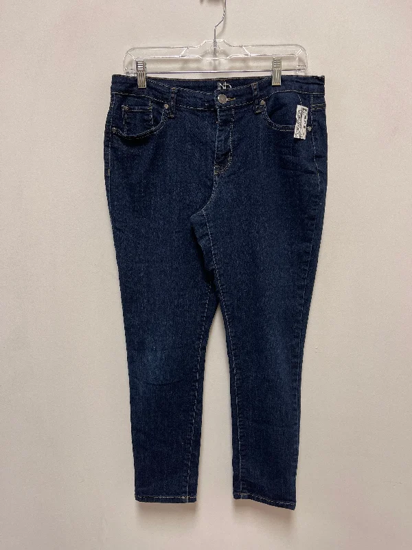 Jeans Skinny By New Directions In Blue Denim, Size: 10