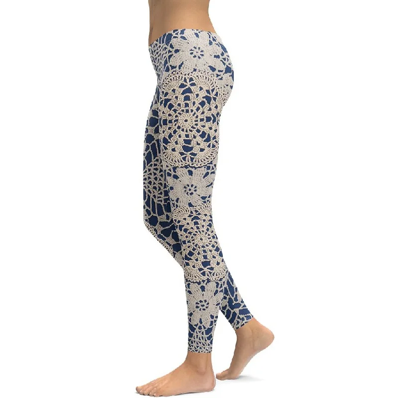 Crochet Print Leggings