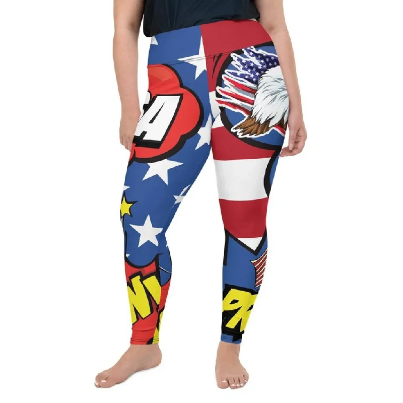 Proud American Pop Art Plus Size Leggings