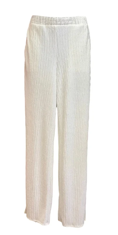 Off-White Long Pants with Slit