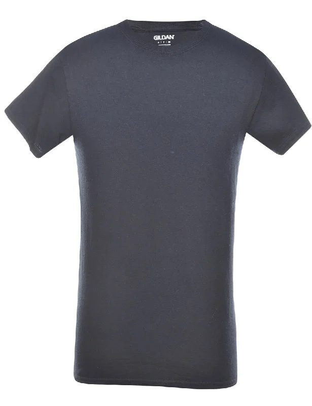 Black Plain T-shirt - S