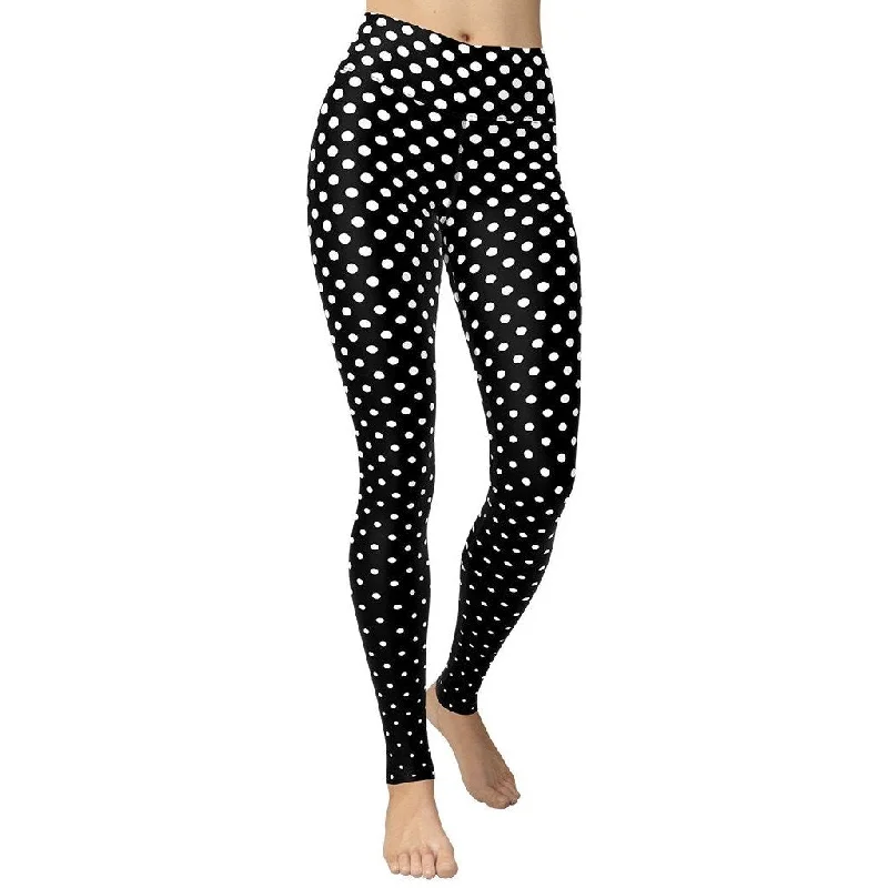 Polka Dot Optical Yoga Leggings