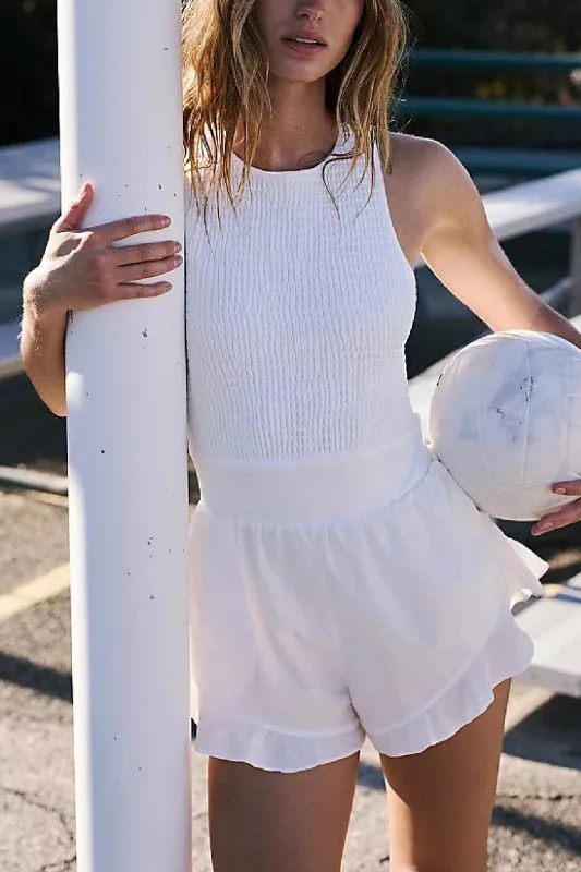 Free People: Breathless Shortsie in White