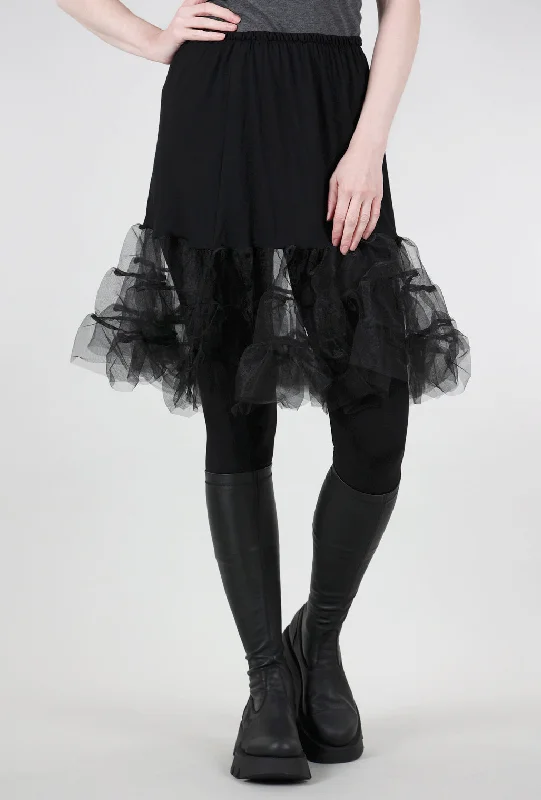 Tutu Layer Skirt, Black