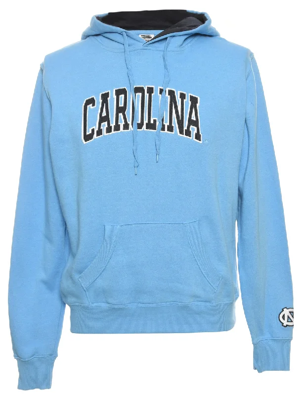 Carolina Printed Light Blue Hoodie - L