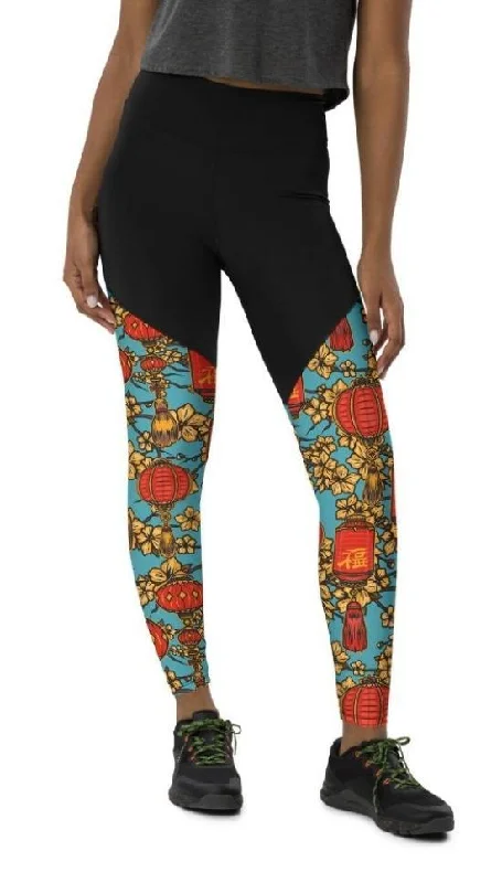 Chinese Festive Compression Leggings