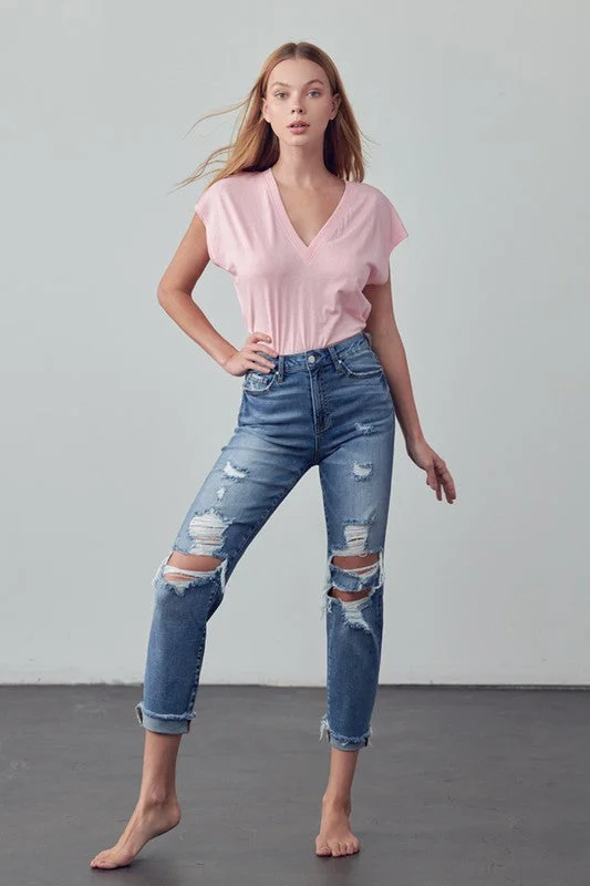 MID-RISE ANKLE BOYFRIEND JEANS *Online Only*