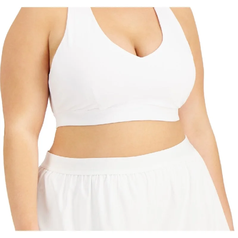 Id Ideology Women's Match Set Sports Bra White Size 2X