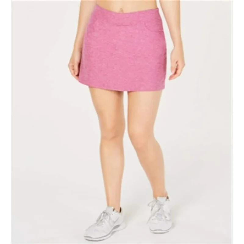 Pga Tour Women's Heathered Golf Moisture Wicking Skort Pink Size Medium - M