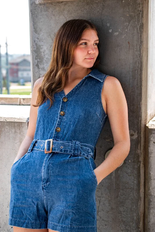 Donna Blue Jean Romper