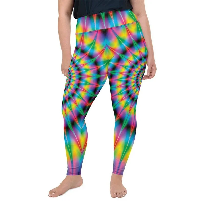 Psychedelic Ring Plus Size Leggings