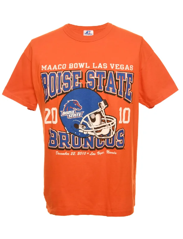 Orange Russell Athletic Boise State Broncos Sports T-shirt - M