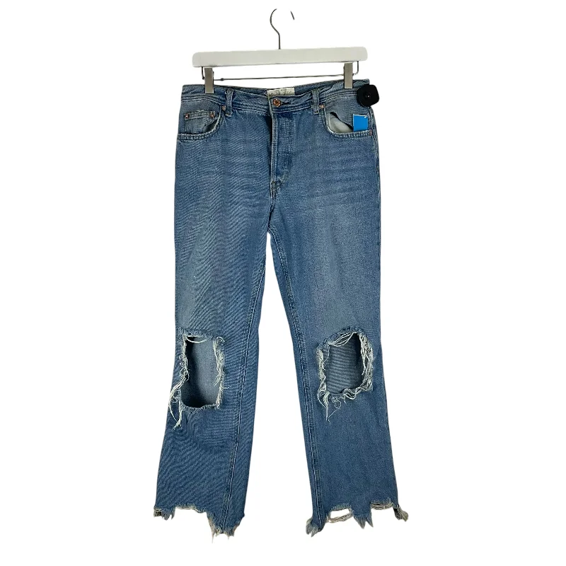 Jeans Wide Leg By We The Free In Blue Denim, Size: 10