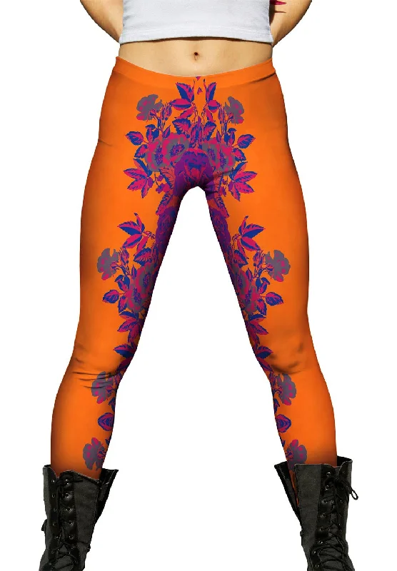 Floral Print Orange