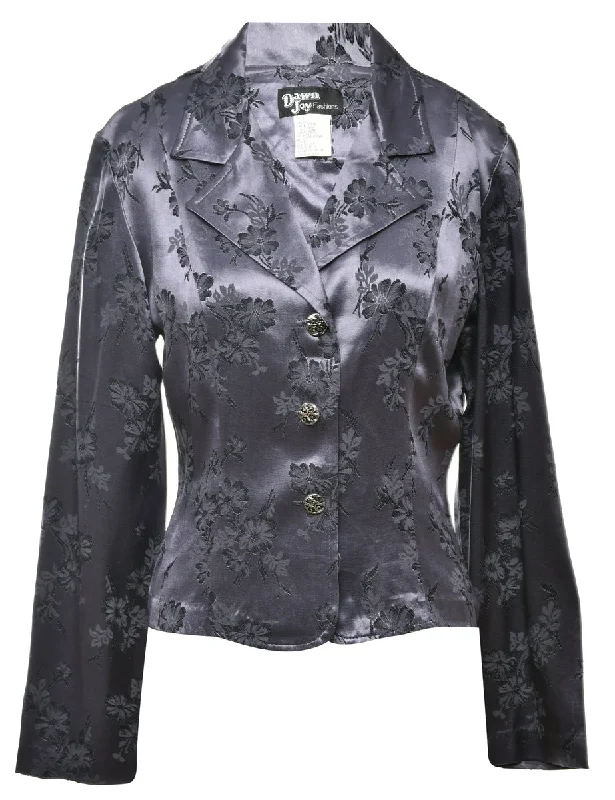 Floral Print Evening Jacket - M