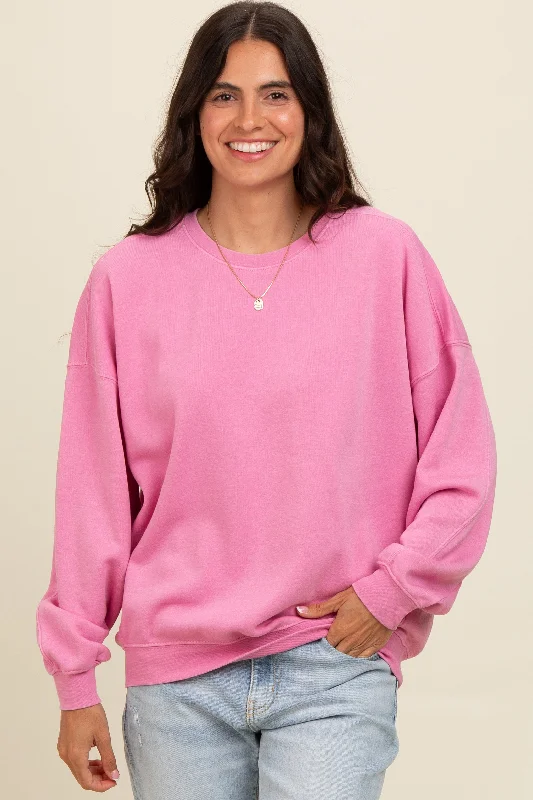 Pink Heather Crewneck Sweatshirt