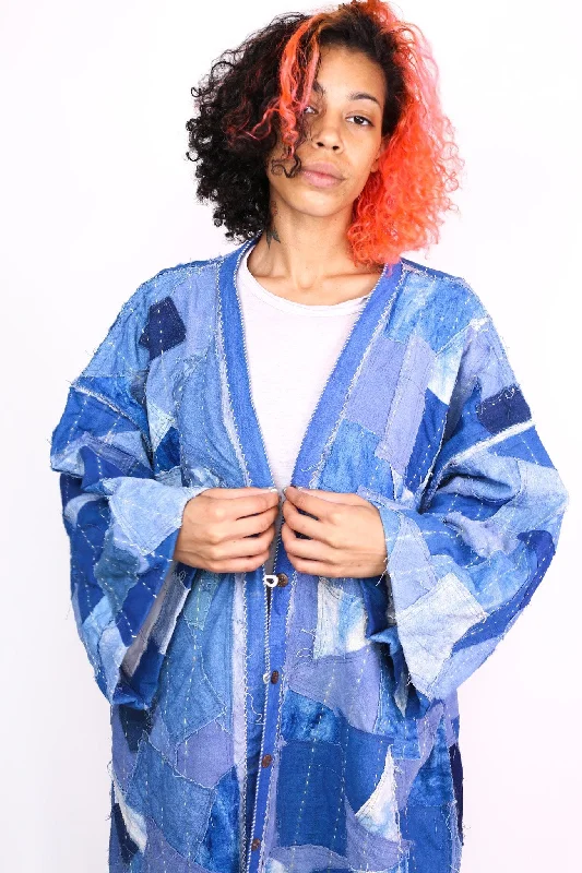 INDIGO PATCHWORK KIMONO NOLA