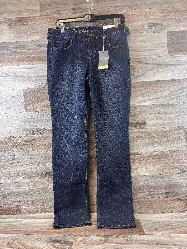 Jeans Straight By Natural Reflections In Blue Denim, Size: 4