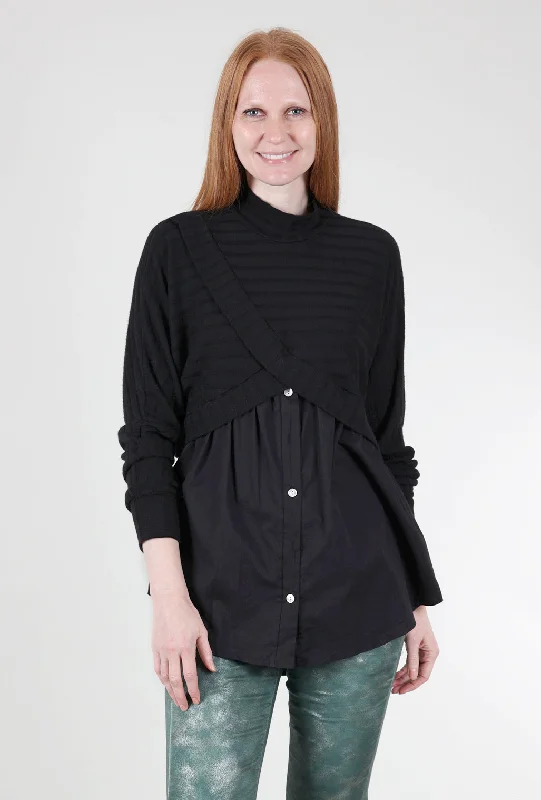 Two-in-One Tunic, Black