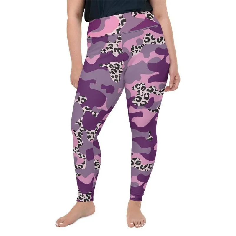 Leopard Camo Plus Size Leggings