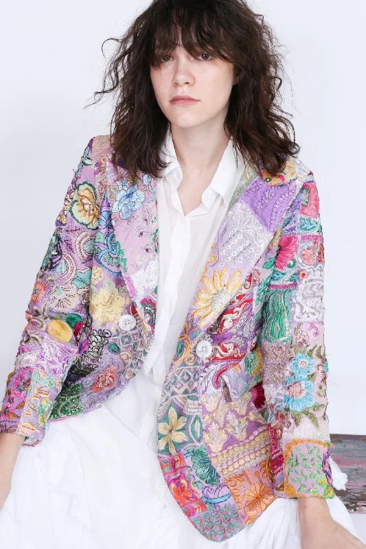 Hand Embroidered Patchwork Jacket Frida