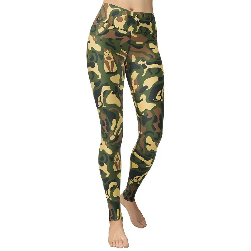 Cat Camo Yoga Leggings