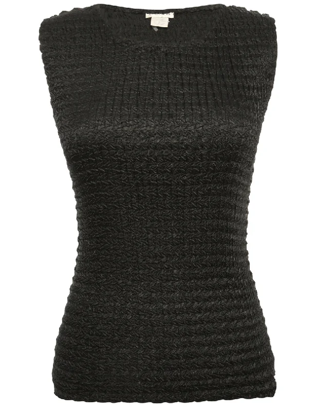 Sleeveless Crinkled Top - S