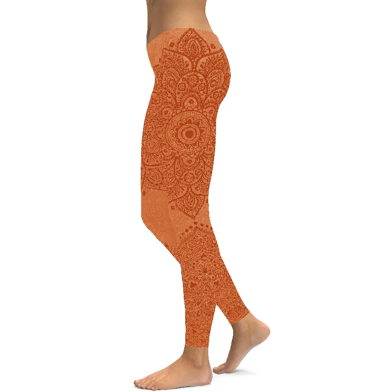 Apricot Mandala Leggings