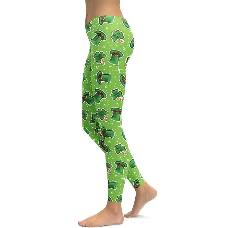 St. Patrick Day Pattern Leggings