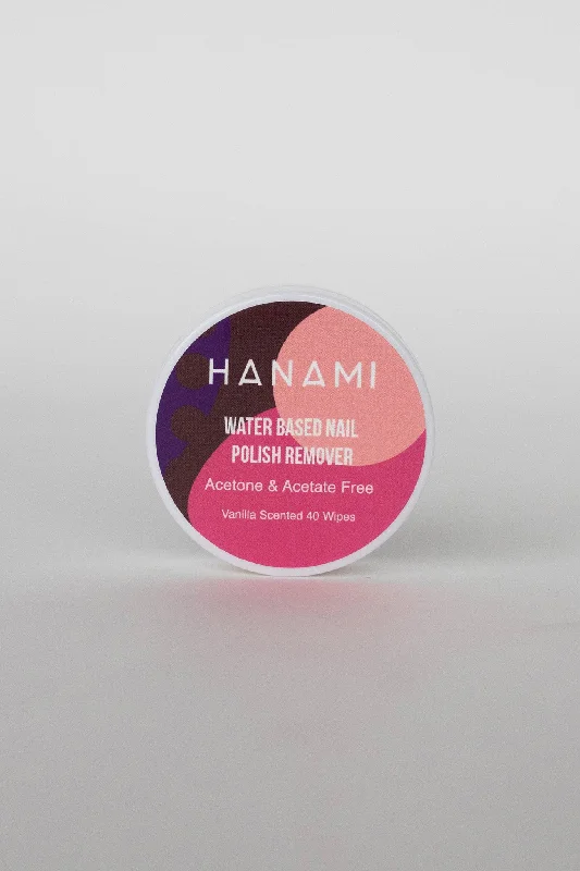 HANAMI Water Based Nail Polish Remover Wipes 40pk (French Vanilla)