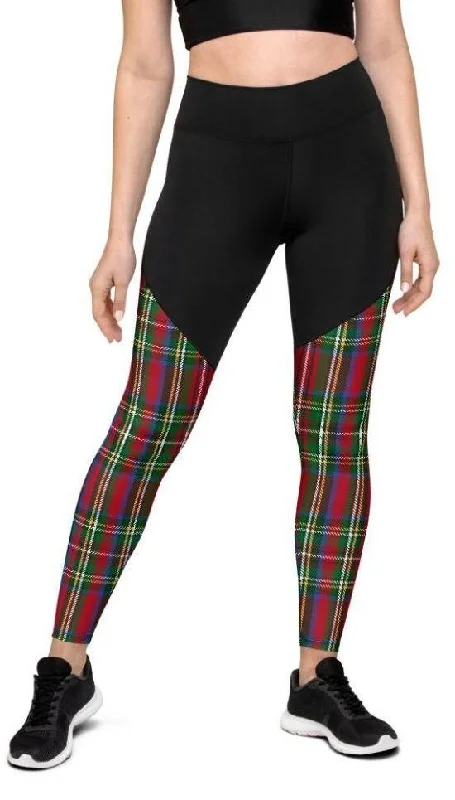 Tartan Christmas Compression Leggings