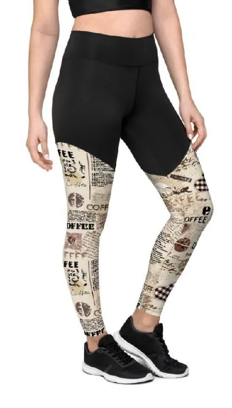 Vintage Coffee Compression Leggings