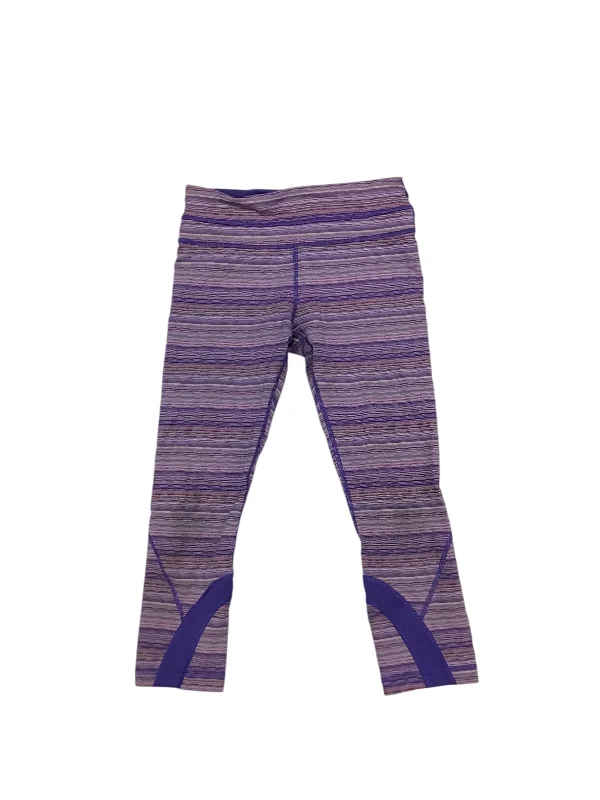 Athletic Leggings Capris By Lululemon In Purple, Size: 6