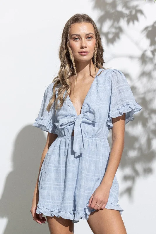 Larisa Tie Front Romper