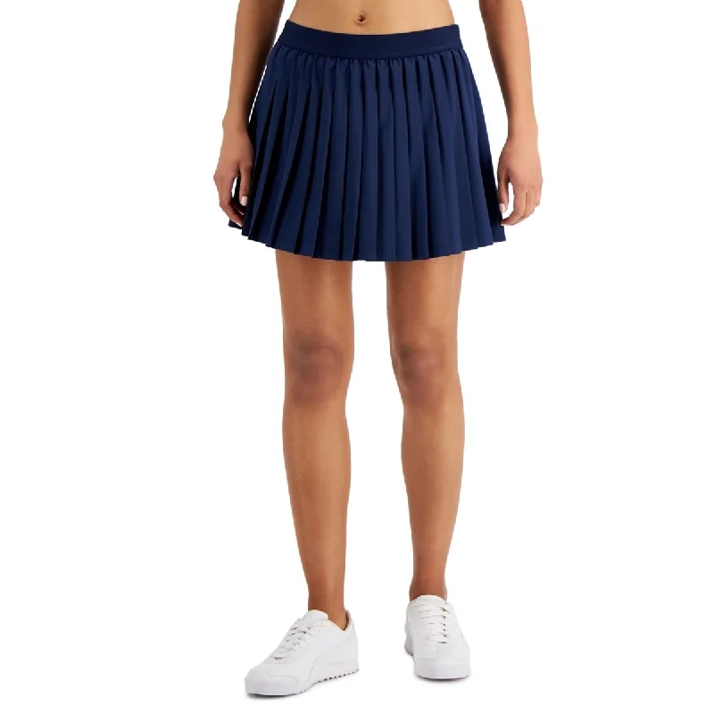 ID Ideology Women's Active Solid Pleated Skort Blue