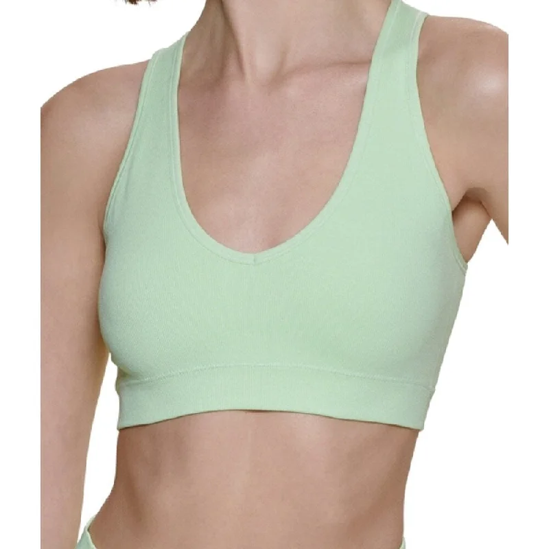 Calvin Klein Women's Ribbed Sports Bra Green Size Large