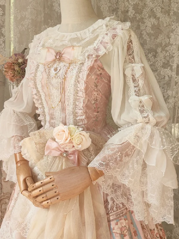 Elegant Victorian Ruffled Blouse