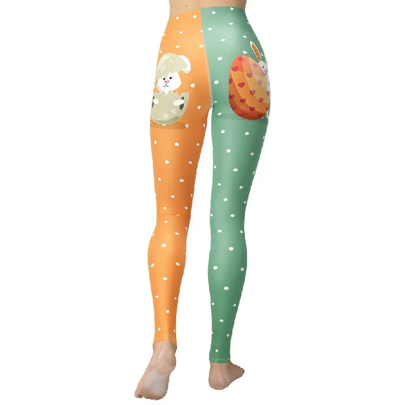 Cute Easter Bunnies Yoga Leggings