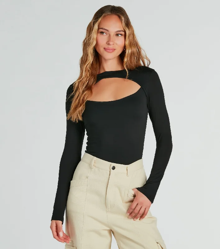 Make The Cut Long Sleeve Knit Bodysuit