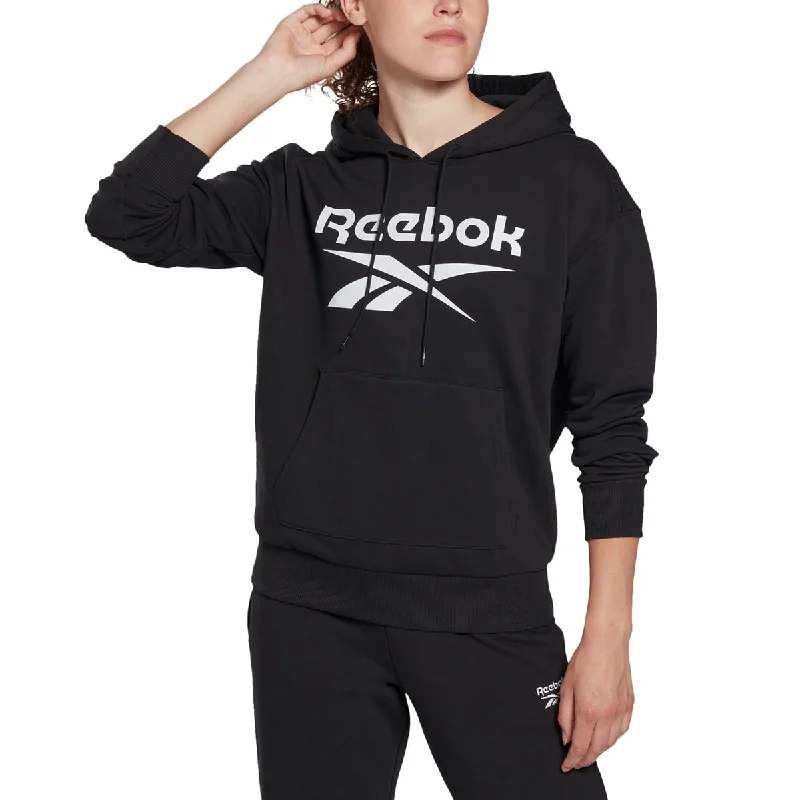 Reebok Women's French Terry Hoodie Black Size X-Small - XS